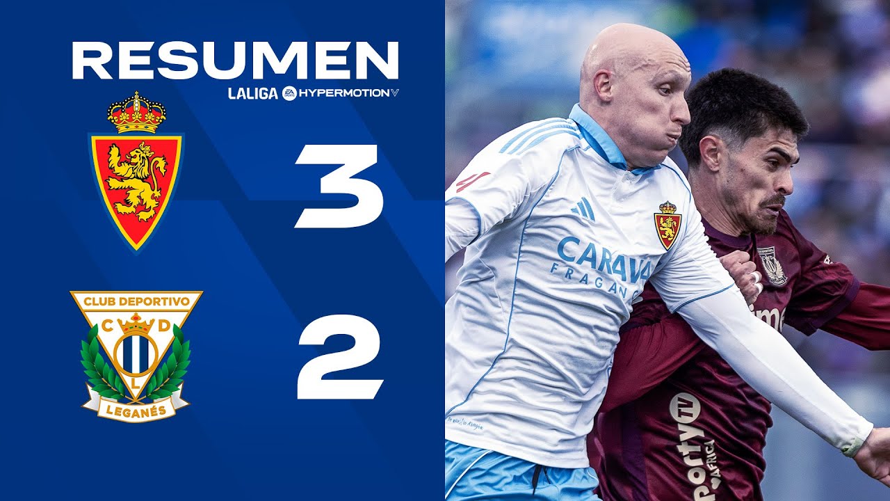📹 RESUMEN | Real Zaragoza 3-2 CD Leganés | J16 | LALIGA Hypermotion