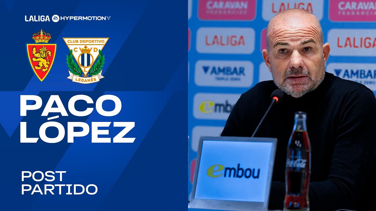 🎙️ Paco López: "En los primeros minutos han sido mejores, pero la expulsión ha decantado el partido"