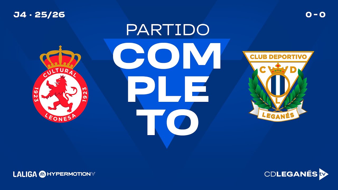 PARTIDO COMPLETO | C. LEONESA 0 - 0 C.D. LEGANÉS | J4 | LaLiga Hypermotion 25/26